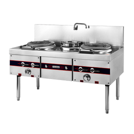 Commercial 2-woks chinese cooking (cast iron type with blower)