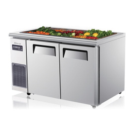 turbo air kitchen 2 Doors stainless steel prep table with Fan cooling system