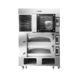 Combination Stove(Rotary Convection Oven + Deck Oven 2 decks 4 trays)