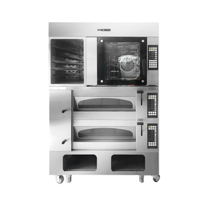Combination Stove(Rotary Convection Oven + Deck Oven 2 decks 4 trays)