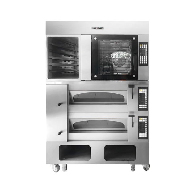 Combination Stove(Rotary Convection Oven + Deck Oven 2 decks 4 trays)