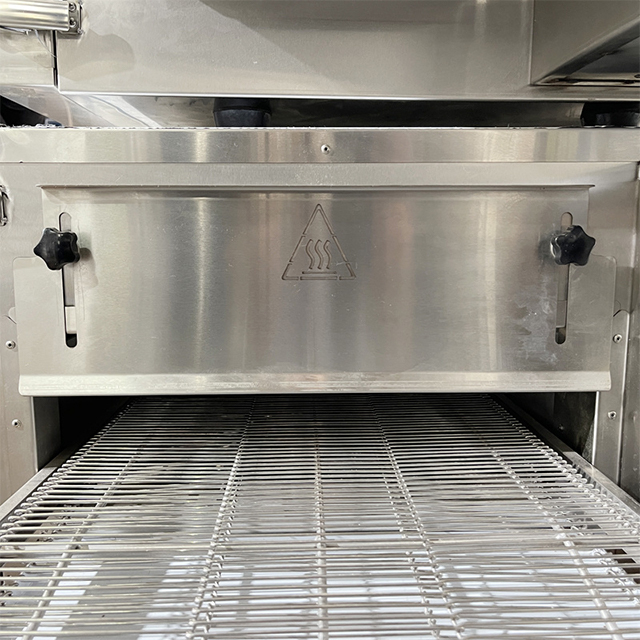 Microcomputer Intelligent Control 201 Stainless Steel Commercial Electric Conveyor Pizza Oven For Restaurant