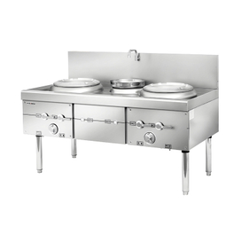 2-woks chinese cooking (cast iron type with blower)