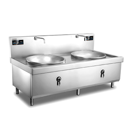 800 Double Burner Induction Large Wok（20kW*2）