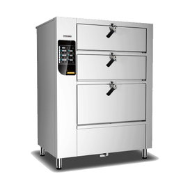 '3-Door Induction Seafood Steamer Cabinet