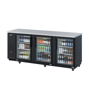 3 Glass Door Back Bar Chiller
