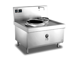 '500mm Single Burner with one basin Induction Wok