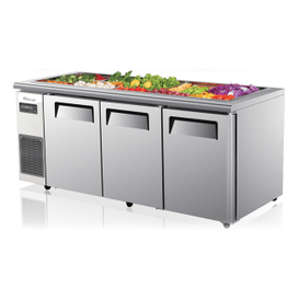 turbo air stainless steel food steel sandwich prep table with Digital Display and control