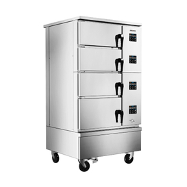 '4-Door Stainless Steel Steamer Cabinet