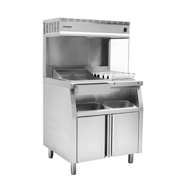 'Commercial French Fry Dump Station and Fry Holding Station for Perfectly Crispy French Fries at Your Restaurant