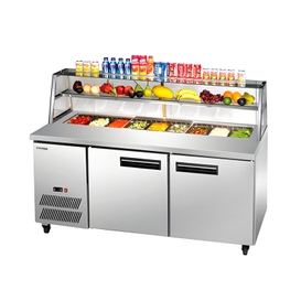 stainless steel pizza table