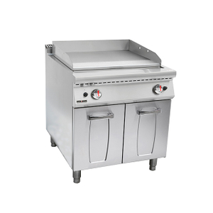 Commercial Natural Flat Top Gas Griddle With Cabinet