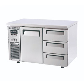 Stainless Steel under the counter refrigerator freezer with Digital control