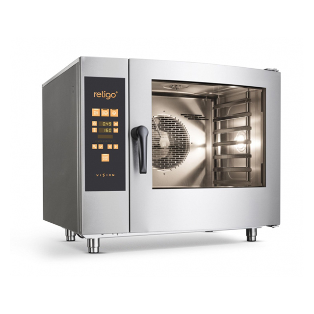 Tabletop industrial convection oven with space-saving design and even heat distribution for restaurant use