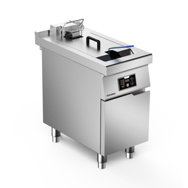 Electric heating single tank induction deep fryer