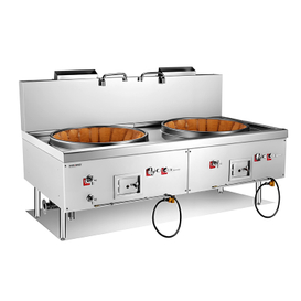 Gas Environmental Double Large Wok Range (with blower)