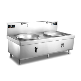 '800 Double Burner Induction Large Wok（25kW*2）
