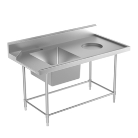 commercial stainless steel sink table