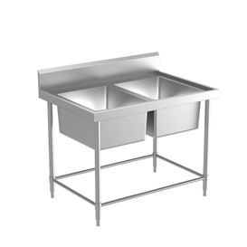 stainless steel table with sink