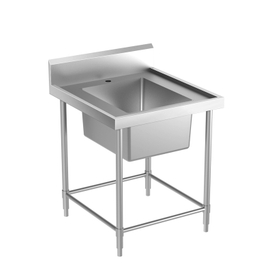 stainless steel prep table sink