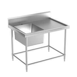 commercial prep table with sink