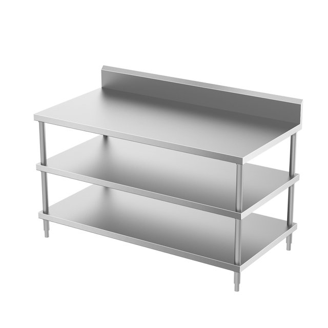 stainless steel food prep table