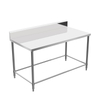 Work Table with Backsplash (4 Legs)
