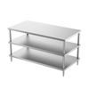 Work Table with Double Under Shelf (4/6 Legs)