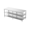 Work Table with Double Under Shelf (4/6 Legs)
