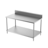 Work Table with Backsplash And Under Shelf (4/6 Legs)